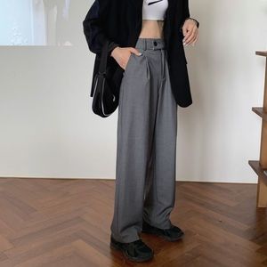 Gray Wide Leg Pants
